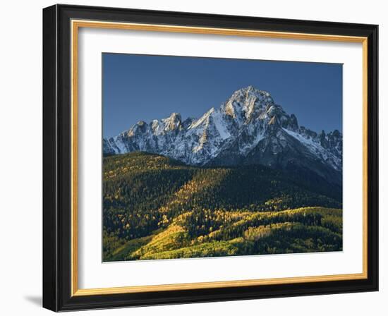 Mount Sneffels with Snow in the Fall-James Hager-Framed Photographic Print