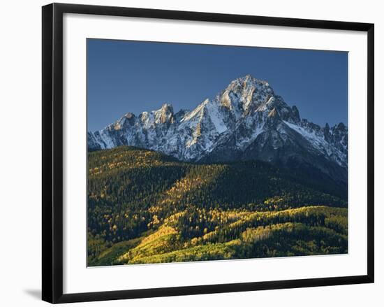 Mount Sneffels with Snow in the Fall-James Hager-Framed Photographic Print