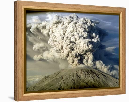 Mount St. Helen's Erupts-null-Framed Premier Image Canvas