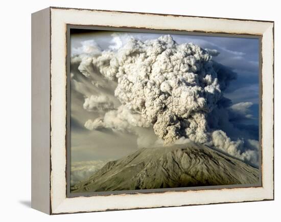 Mount St. Helen's Erupts-null-Framed Premier Image Canvas