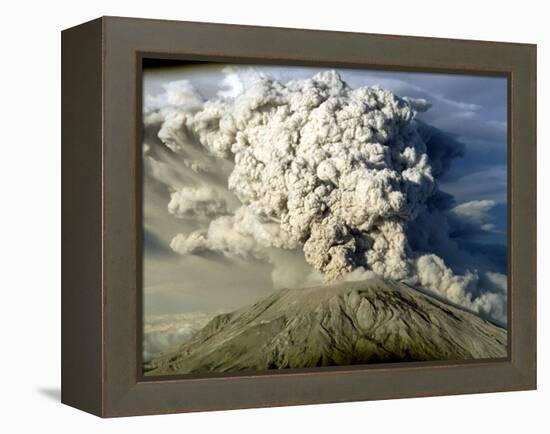 Mount St. Helen's Erupts-null-Framed Premier Image Canvas