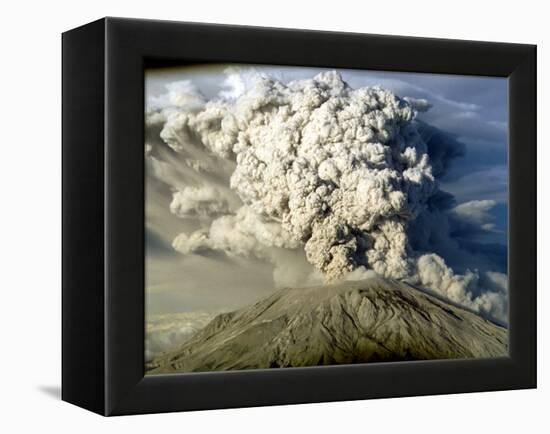 Mount St. Helen's Erupts-null-Framed Premier Image Canvas