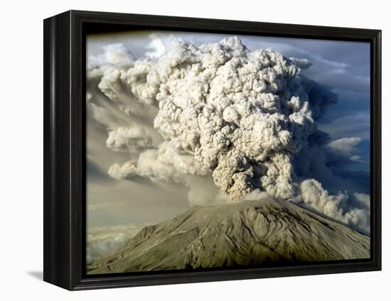 Mount St. Helen's Erupts-null-Framed Premier Image Canvas