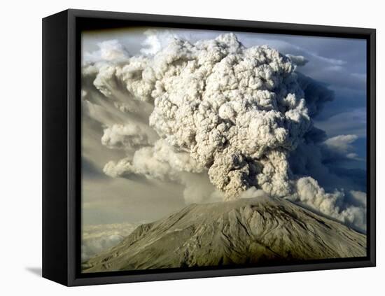 Mount St. Helen's Erupts-null-Framed Premier Image Canvas