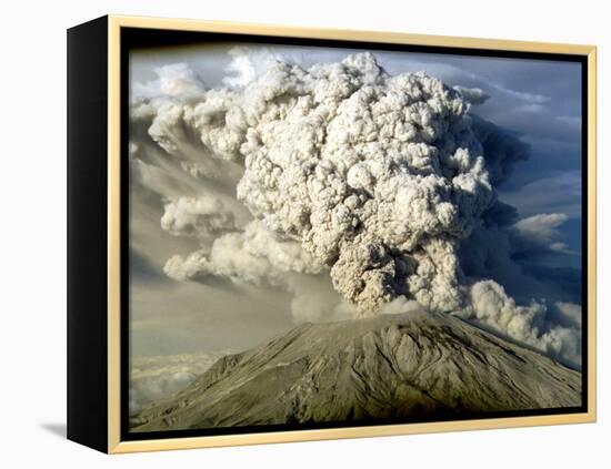 Mount St. Helen's Erupts-null-Framed Premier Image Canvas