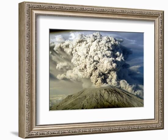 Mount St. Helen's Erupts-null-Framed Photographic Print