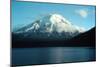 Mount St. Helens and Spirit Lake in August 1973 When its Summit Was 9,677 Ft-null-Mounted Photo