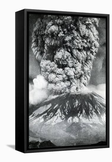 Mount St. Helens Eruption, 1980-Science Source-Framed Premier Image Canvas