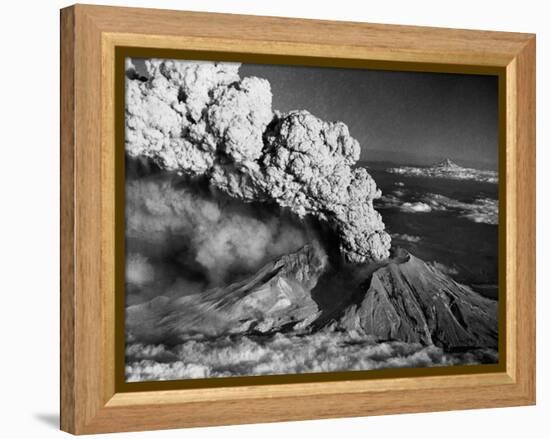 Mount St. Helens Eruption and Mount Hood-Bettmann-Framed Premier Image Canvas