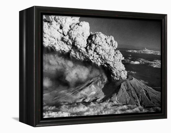 Mount St. Helens Eruption and Mount Hood-Bettmann-Framed Premier Image Canvas