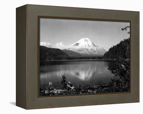 Mount St. Helens From Spirit Lake, 1923-Asahel Curtis-Framed Premier Image Canvas