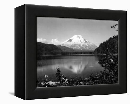 Mount St. Helens From Spirit Lake, 1923-Asahel Curtis-Framed Premier Image Canvas