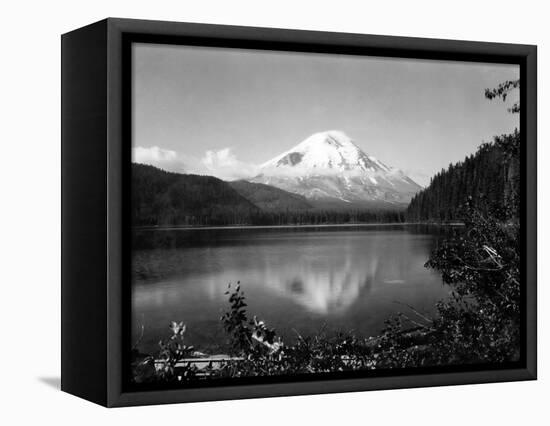 Mount St. Helens From Spirit Lake, 1923-Asahel Curtis-Framed Premier Image Canvas