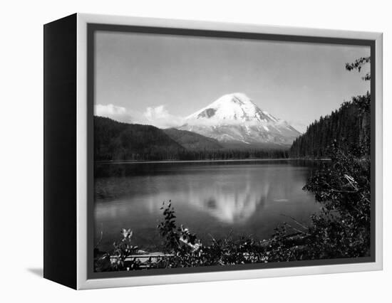 Mount St. Helens From Spirit Lake, 1923-Asahel Curtis-Framed Premier Image Canvas