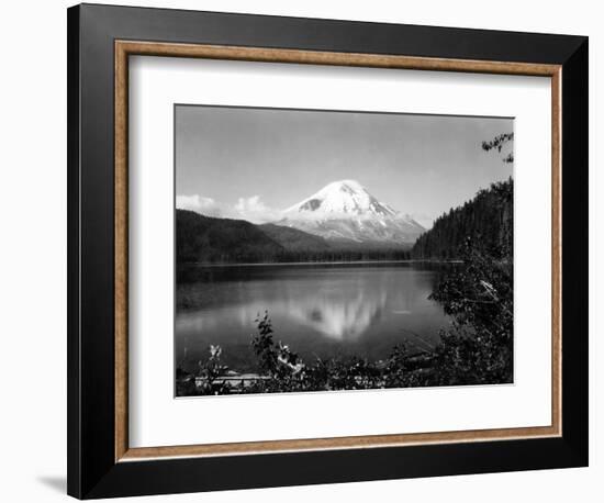 Mount St. Helens From Spirit Lake, 1923-Asahel Curtis-Framed Giclee Print