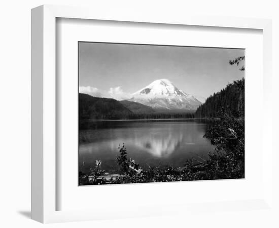 Mount St. Helens From Spirit Lake, 1923-Asahel Curtis-Framed Giclee Print