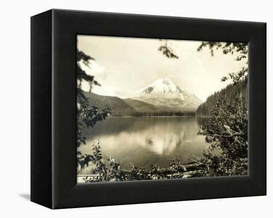 Mount St. Helens From Spirit Lake, 1923-Asahel Curtis-Framed Premier Image Canvas