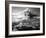 Mount St. Helens in Eruption on May 18, 1980 with Mt. Adams in Distance-null-Framed Photo