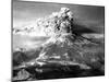 Mount St. Helens in Eruption on May 18, 1980 with Mt. Adams in Distance-null-Mounted Photo