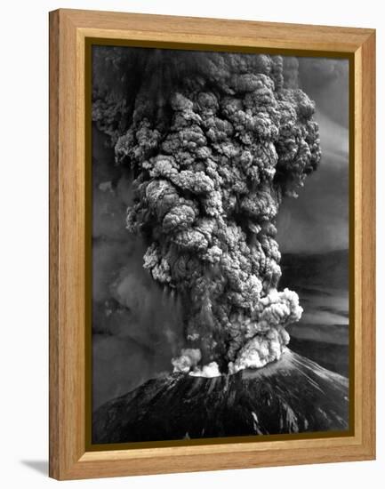 Mount St. Helens in Eruption on May 18, 1980-null-Framed Stretched Canvas