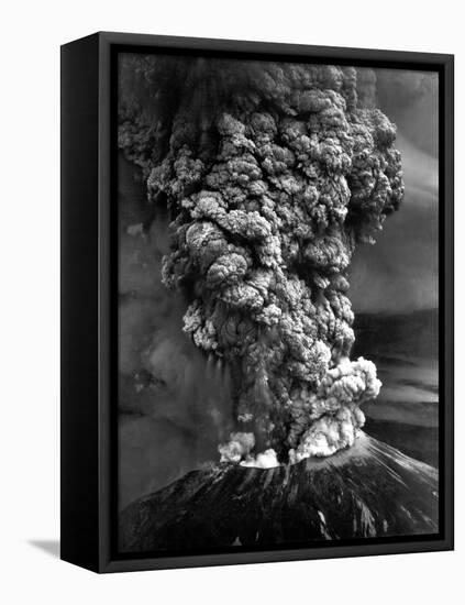 Mount St. Helens in Eruption on May 18, 1980-null-Framed Stretched Canvas