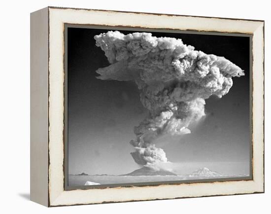 Mount St. Helens Roars to Life-null-Framed Premier Image Canvas