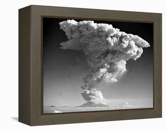 Mount St. Helens Roars to Life-null-Framed Premier Image Canvas