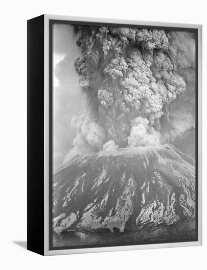 Mount St. Helens Sends a Plume of Ash, Smoke and Debris Skyward-null-Framed Premier Image Canvas