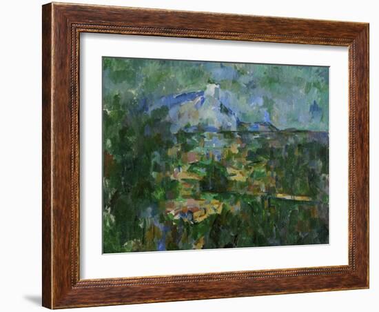 Mount St, Victoire from Les Lauves, 1904-06-Paul Cézanne-Framed Giclee Print