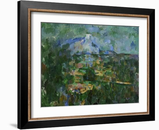 Mount St, Victoire from Les Lauves, 1904-06-Paul Cézanne-Framed Giclee Print