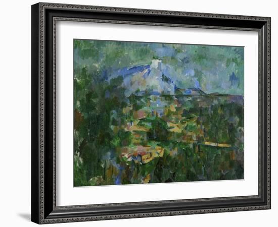 Mount St, Victoire from Les Lauves, 1904-06-Paul Cézanne-Framed Giclee Print