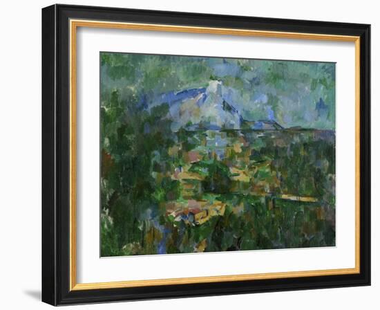 Mount St, Victoire from Les Lauves, 1904-06-Paul Cézanne-Framed Giclee Print
