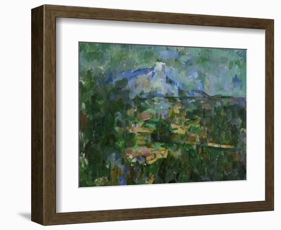 Mount St, Victoire from Les Lauves, 1904-06-Paul Cézanne-Framed Giclee Print