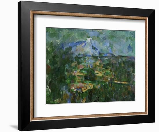 Mount St, Victoire from Les Lauves, 1904-06-Paul Cézanne-Framed Giclee Print