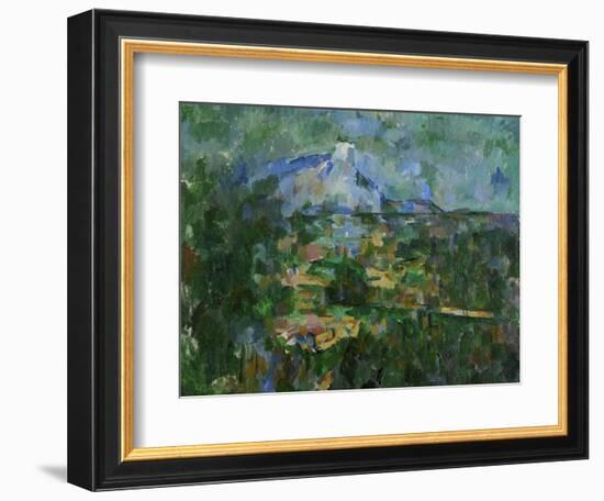 Mount St, Victoire from Les Lauves, 1904-06-Paul Cézanne-Framed Giclee Print