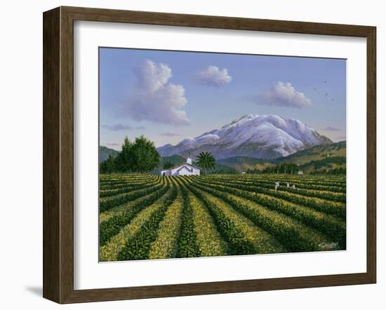 Mount Sta Helena - Napa Valley-Eduardo Camoes-Framed Giclee Print