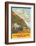 Mount Stephen, British Columbia - Home via Canadian Pacific Railway-Percy Trompf-Framed Art Print