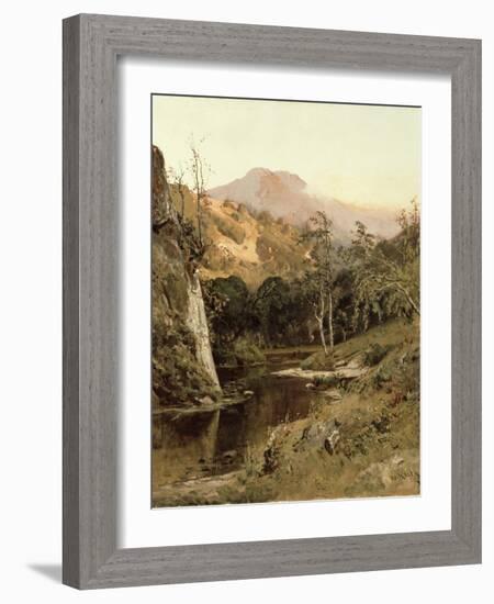 Mount Tamalpais from Lagunitas Creek, 1878-William Keith-Framed Giclee Print