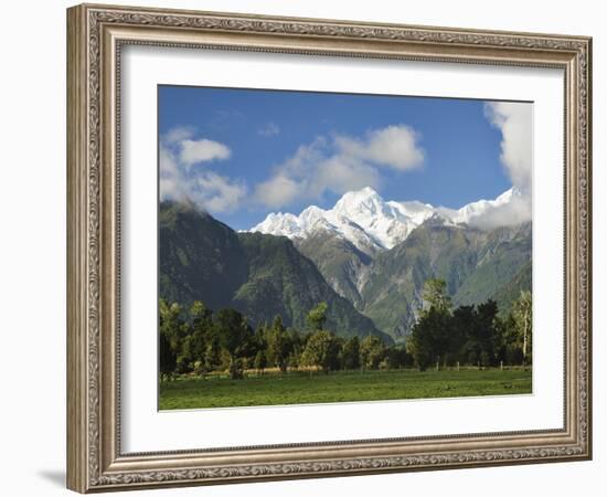 Mount Tasman and Cook Flat, Westland Tai Poutini National Park, New Zealand-Jochen Schlenker-Framed Photographic Print