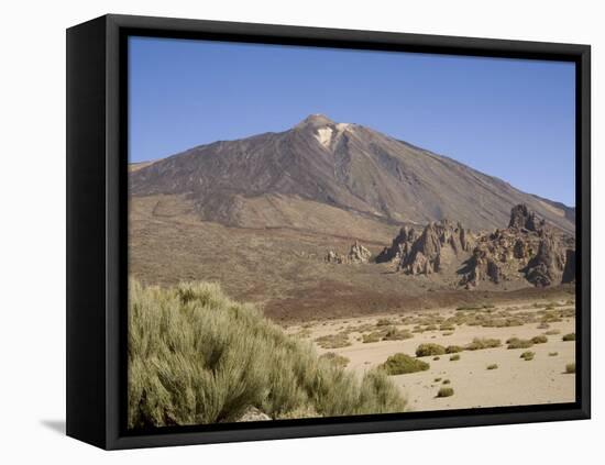 Mount Teide from Llano De Ucanca, Tenerife, Canary Islands, Spain, Europe-Rolf Richardson-Framed Premier Image Canvas