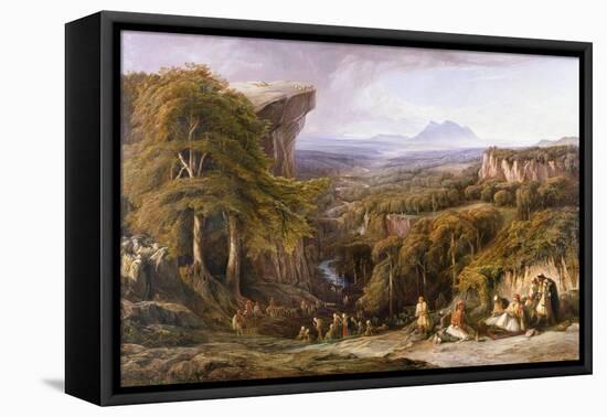 Mount Tomohrit, Albania-Edward Lear-Framed Premier Image Canvas