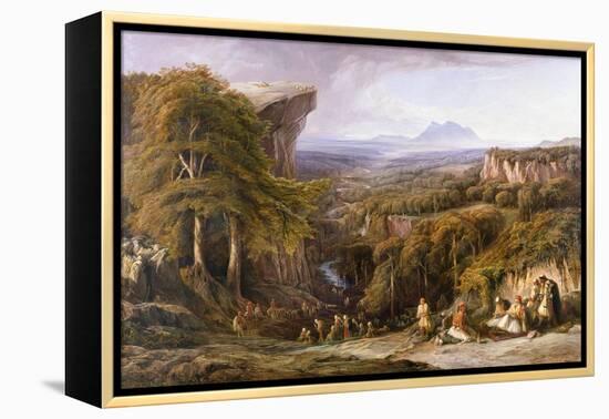 Mount Tomohrit, Albania-Edward Lear-Framed Premier Image Canvas