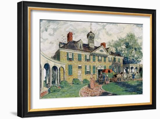 Mount Vernon, Near Alexandria, Virginia, USA, C18th Century-James Preston-Framed Giclee Print