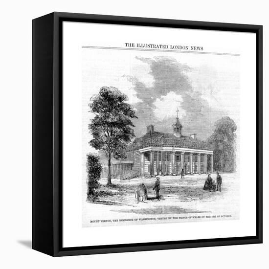 Mount Vernon, the Residence of Washington, 19th Century-null-Framed Premier Image Canvas