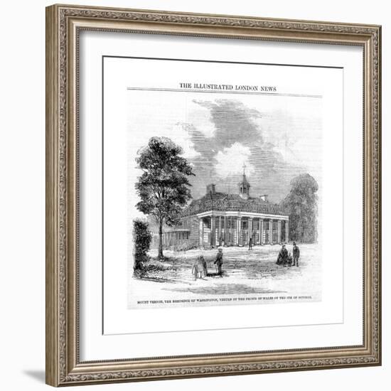 Mount Vernon, the Residence of Washington, 19th Century-null-Framed Giclee Print