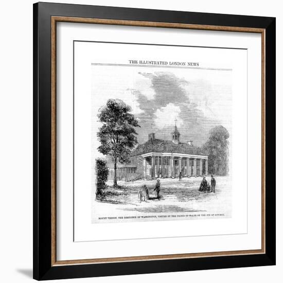 Mount Vernon, the Residence of Washington, 19th Century-null-Framed Giclee Print