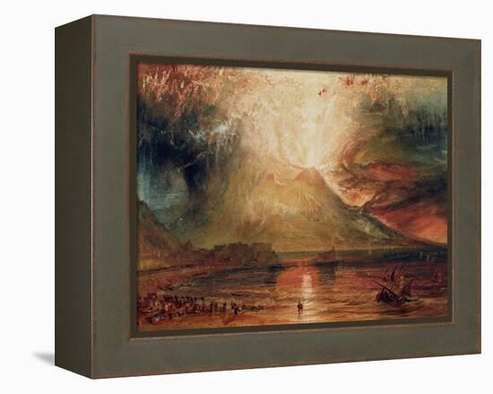 Mount Vesuvius in Eruption, 1817 (W/C on Paper)-JMW Turner-Framed Premier Image Canvas