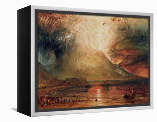 Mount Vesuvius in Eruption, 1817 (W/C on Paper)-JMW Turner-Framed Premier Image Canvas