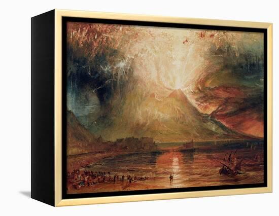 Mount Vesuvius in Eruption, 1817 (W/C on Paper)-JMW Turner-Framed Premier Image Canvas