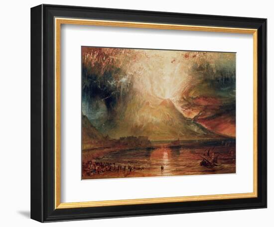 Mount Vesuvius in Eruption, 1817 (W/C on Paper)-JMW Turner-Framed Premium Giclee Print